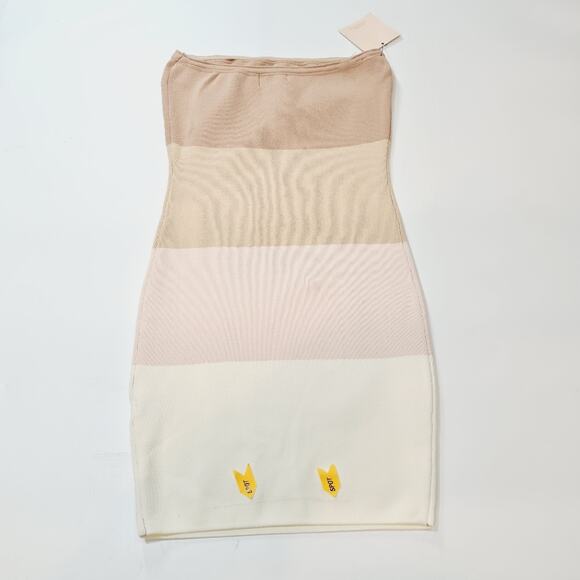 Superdown Perla Ombre Mini Dress in Nude Ombre Small - Picture 13 of 13